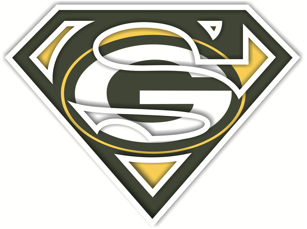 Green Bay Packers superman logos fabric transfer